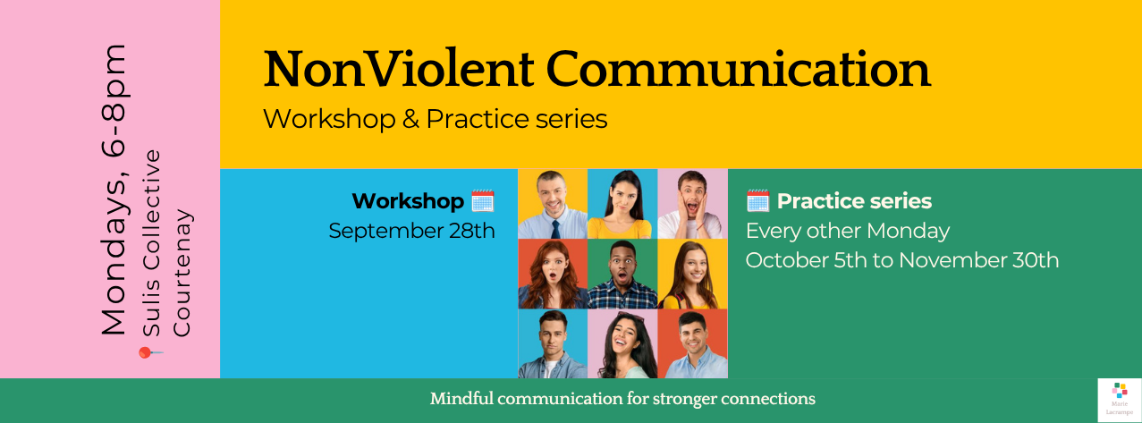 NonViolent Communication practice group poster